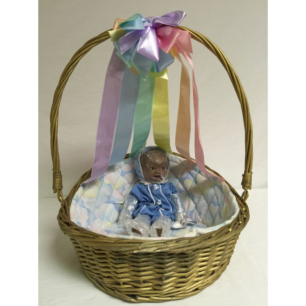 Vintage 1994 The Ashton-Drake Galleries Rainbow of Love  Baby Blue Sky African-A